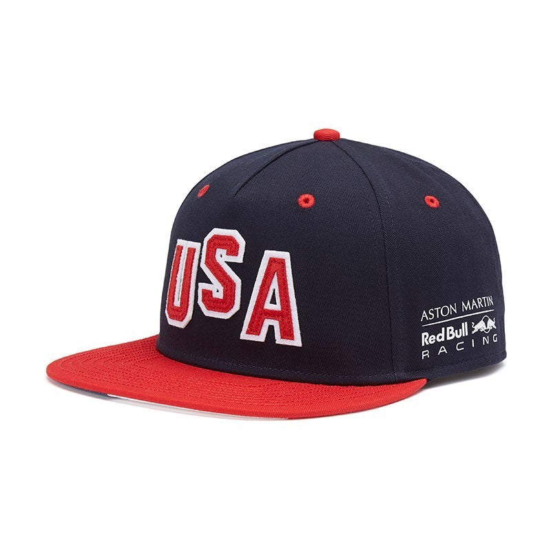 2018, Blau, Erwachsene, Red Bull USA GP Flatbrim Kappe - FansBRANDS®