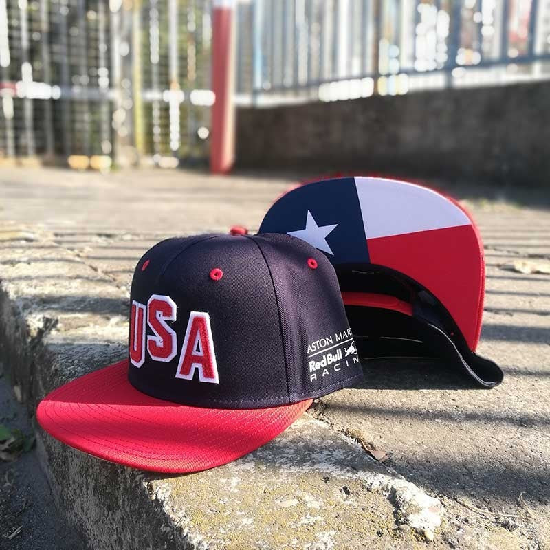 2018, Blau, Erwachsene, Red Bull USA GP Flatbrim Kappe - FansBRANDS®
