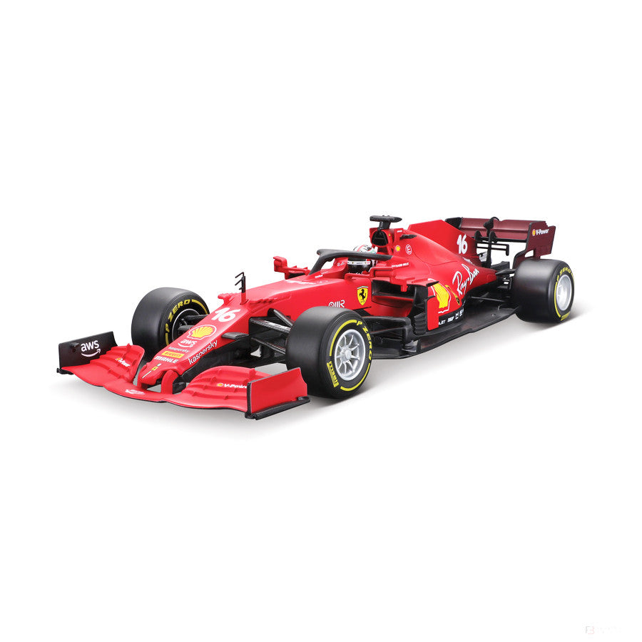 Ferrari Model car, Charles Leclerc SF21, 1:18 scale, Red, 2021