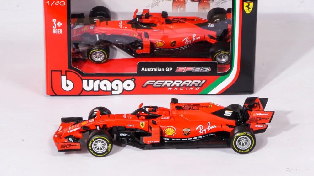 2019, Rot, 1:43, Ferrari SF90 Modellauto - FansBRANDS®