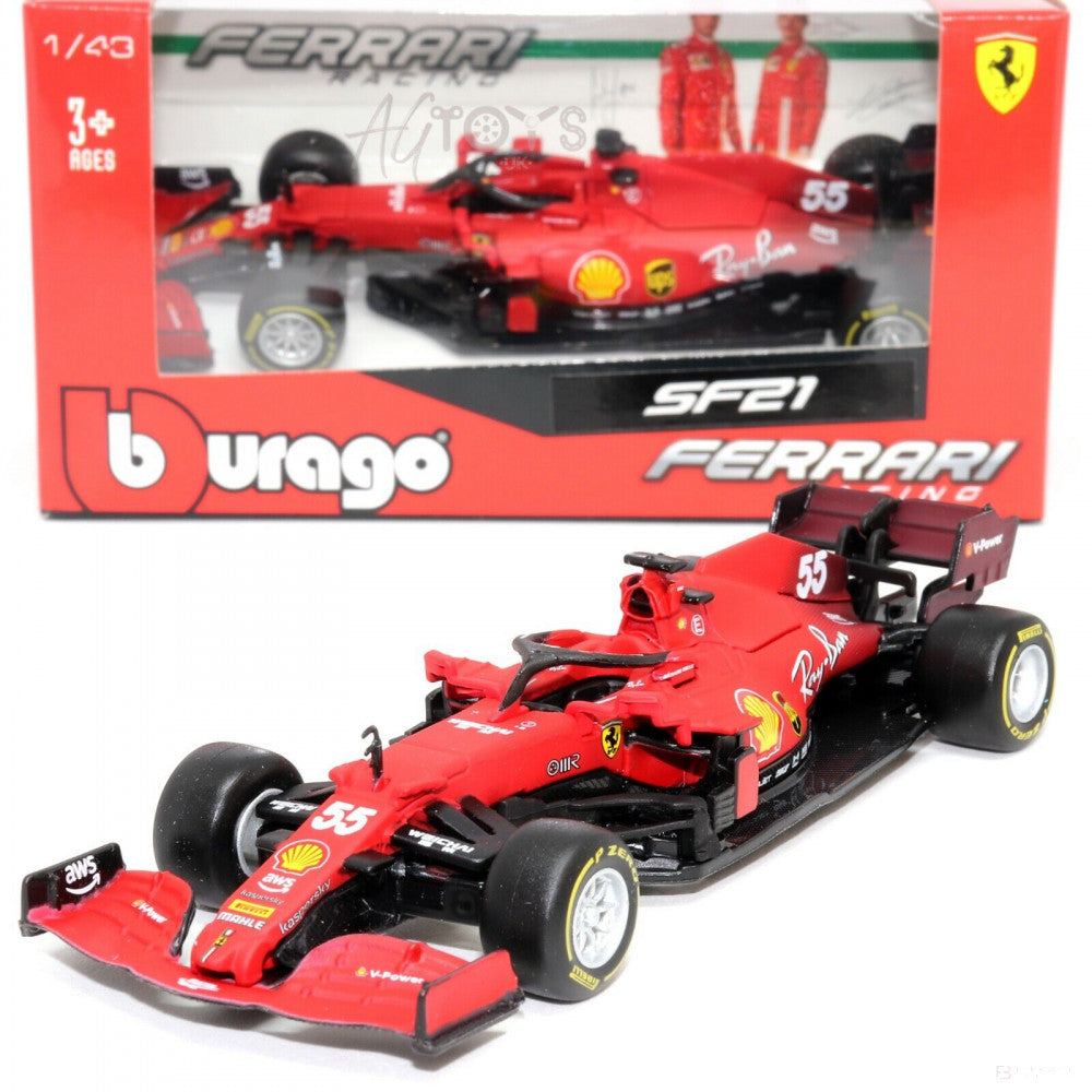 2021, Rot, 1:43, Ferrari SF21 Modellauto - FansBRANDS®