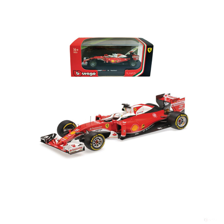 2018, Rot, 1:43 Ferrari SF16-H Sebastian Vettel Modellauto