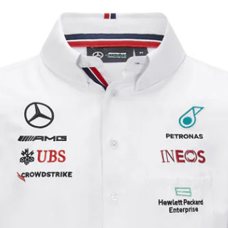 2021, Weiß, Mercedes Team Hemd