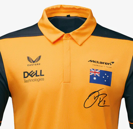 2022, Naranja, Equipo Daniel Ricciardo, McLaren Polo