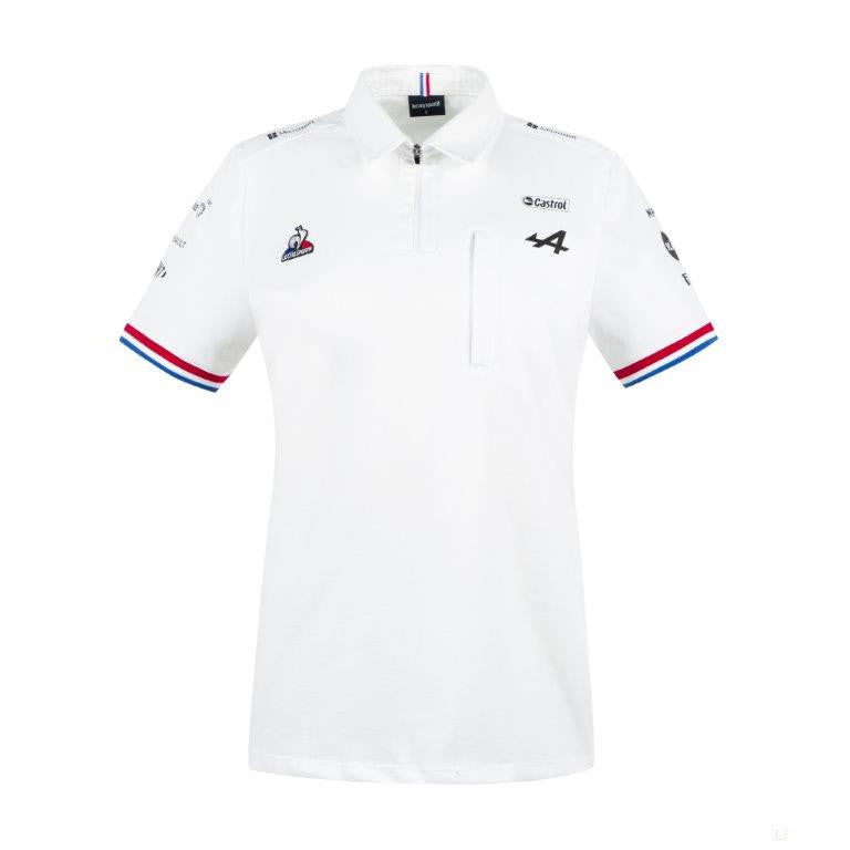 2021, Weiß, Alpine Damen Polo Hemd - Team