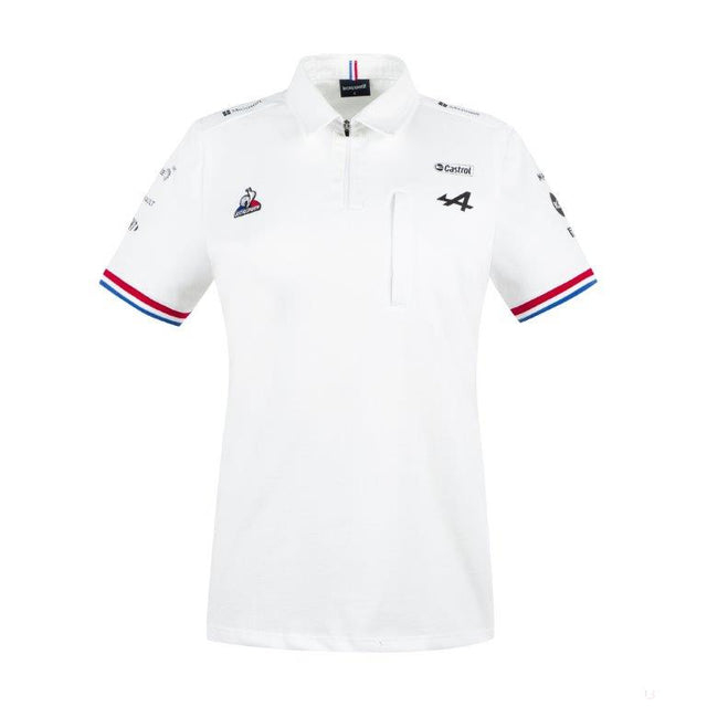 2021, Weiß, Alpine Damen Polo Hemd - Team - FansBRANDS®