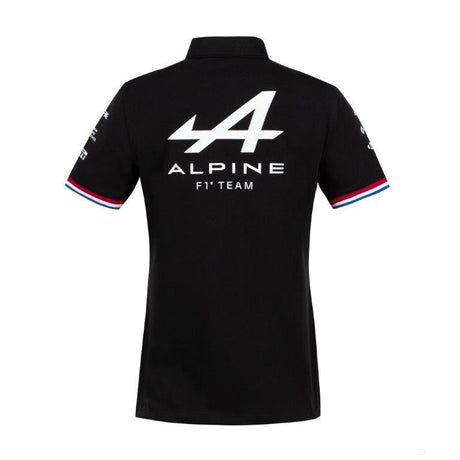 2021, Schwarz, Alpine Damen Polo Hemd - Team