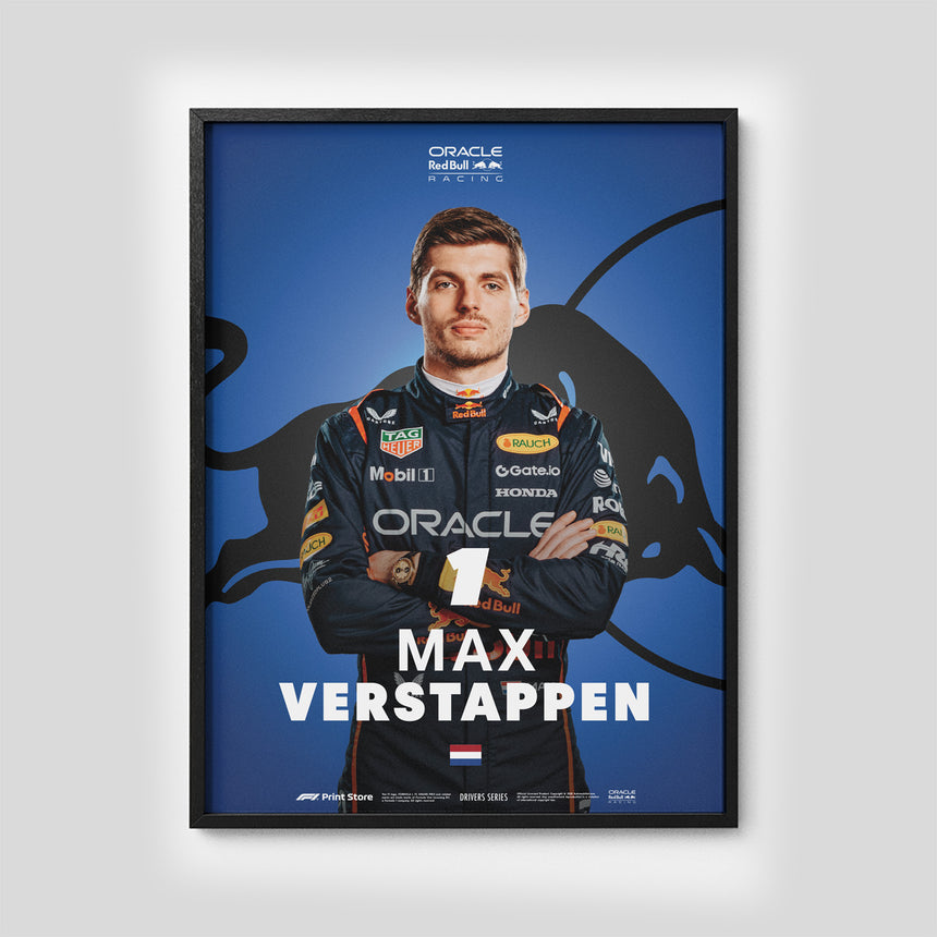 Originaler F1-Print - Max Verstappen Poster (A3-Größe)