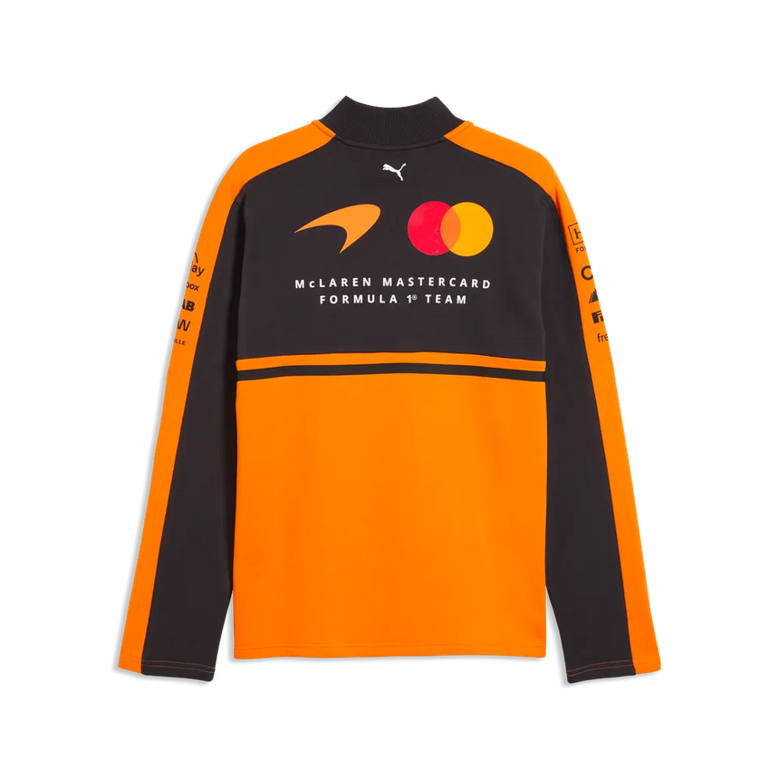 McLaren Pullover, Team, mit halbem Reißverschluss, Papaya