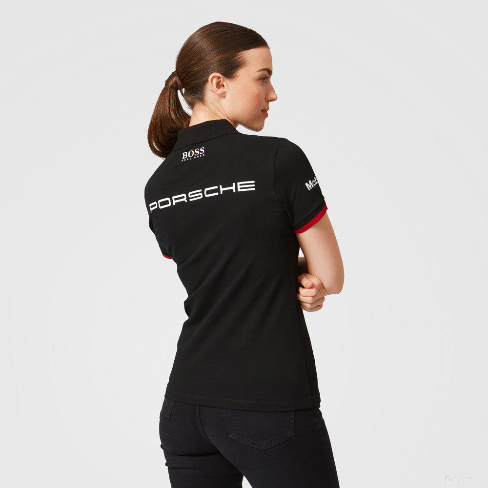 2022, Schwarz, Porsche Team T-shirt Damen