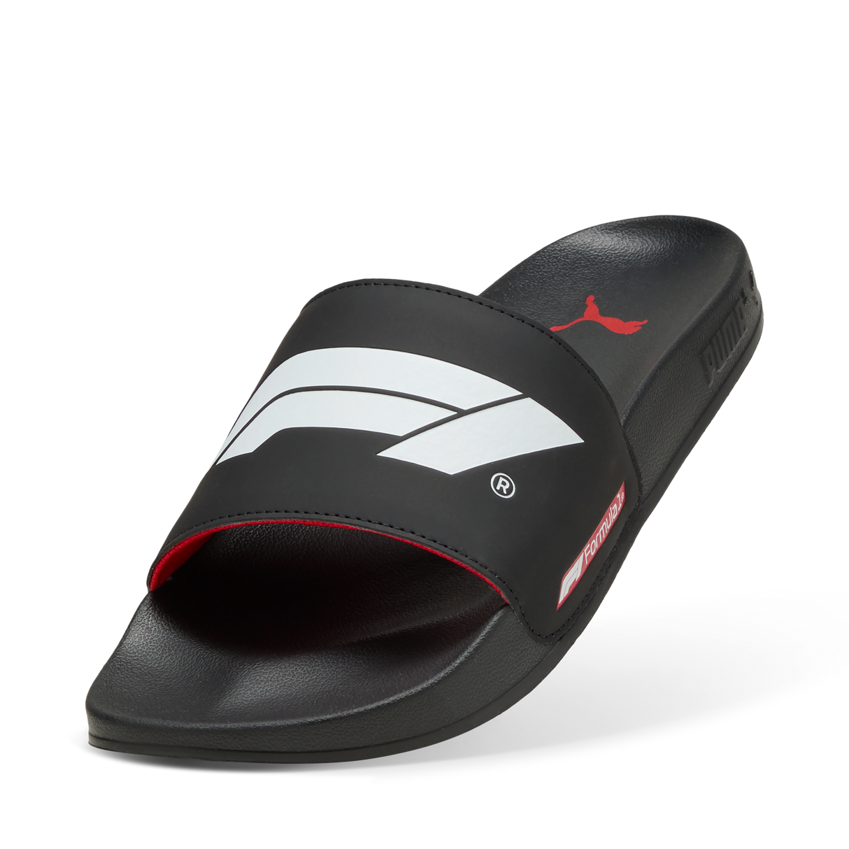 F1 Logo Pantoffel, Puma, Leadcat 2.0, schwarz