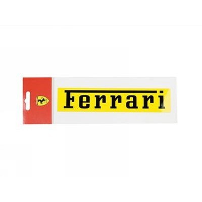 2012, Gelb, 19x4 cm, Ferrari Ferrari Aufkleber