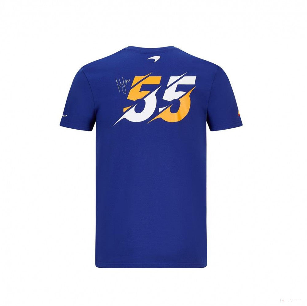 2020, Blau, McLaren Carlos Sainz T-Shirt