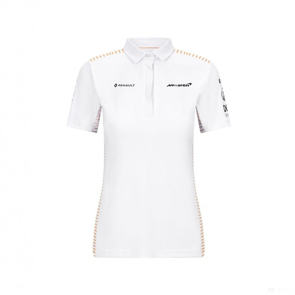 2020, Weiß, McLaren Damen Team Polo Hemd