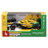 McLaren Modellauto - Bburago Lando Norris Monaco Senna Lackierung MCL38