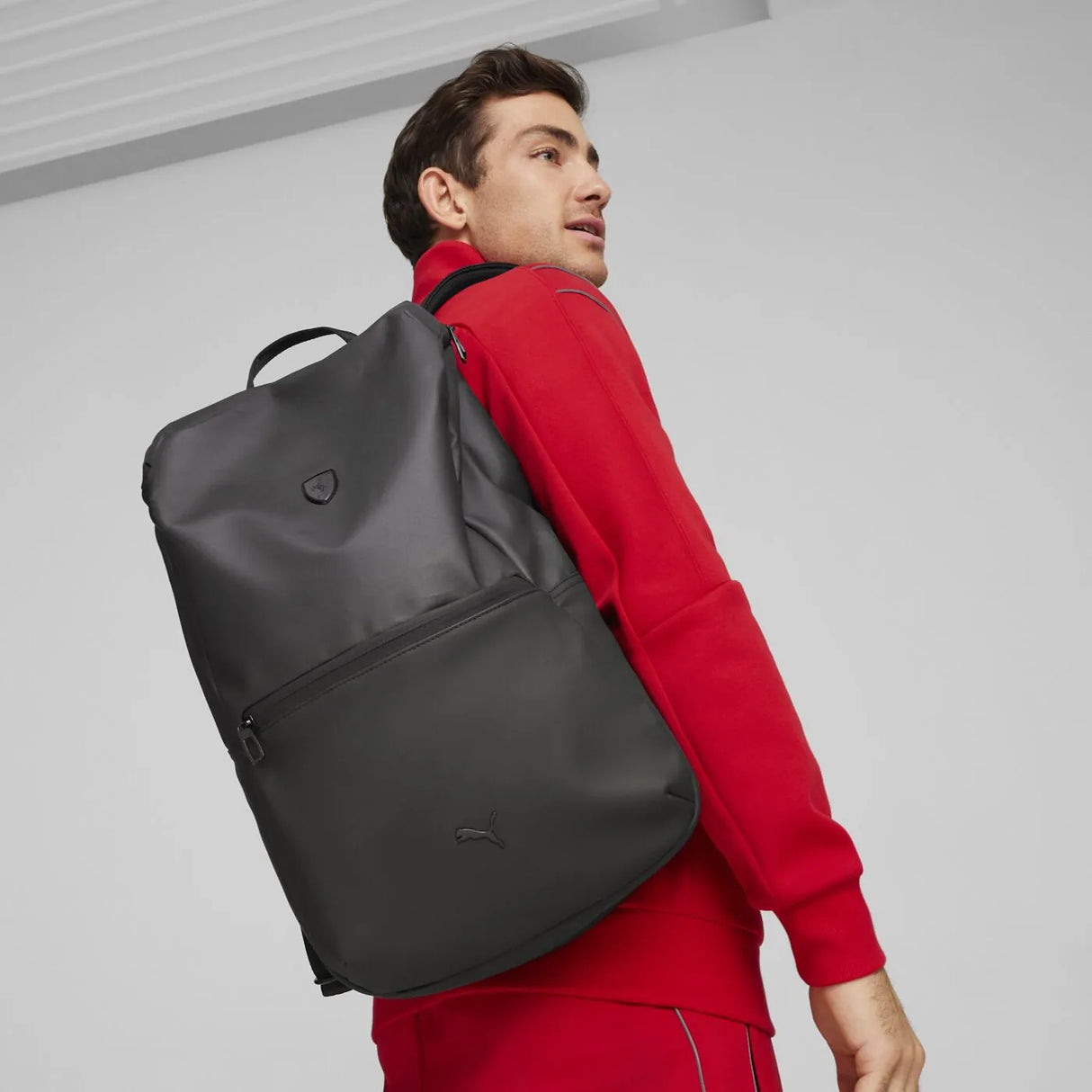 Ferrari-Rucksack, Puma, Stil, schwarz