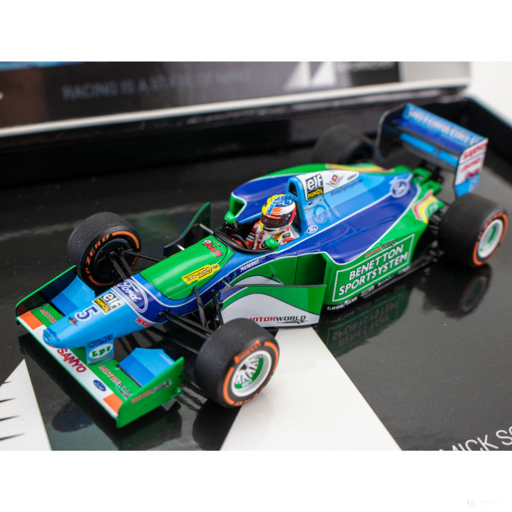 2017, Blau, 1:43, Mick Schumacher Benetton Ford B194 Demo Run Belgium GP 2017 Modellauto - FansBRANDS®