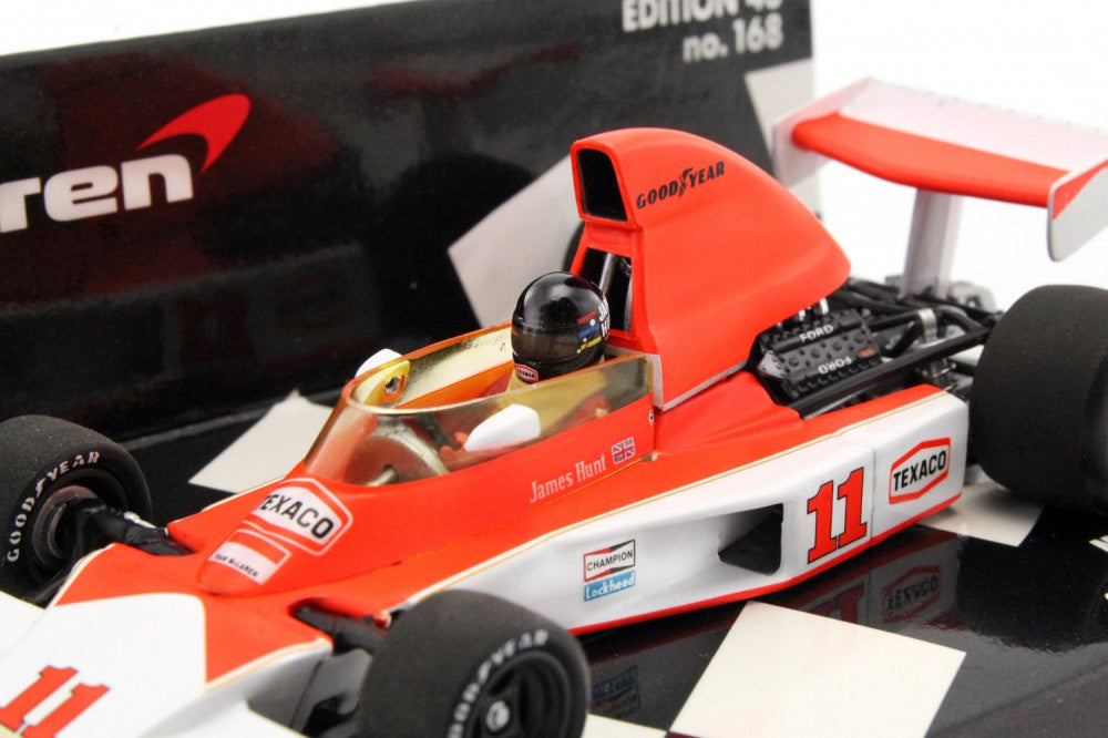 1976, Rot, 1:43, James Hunt McLaren Ford M23 South African GP 1976 Modellauto - FansBRANDS®