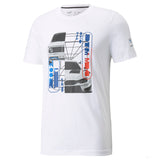 2021, Weiß, Puma BMW MMS Car Graphic T-Shirt