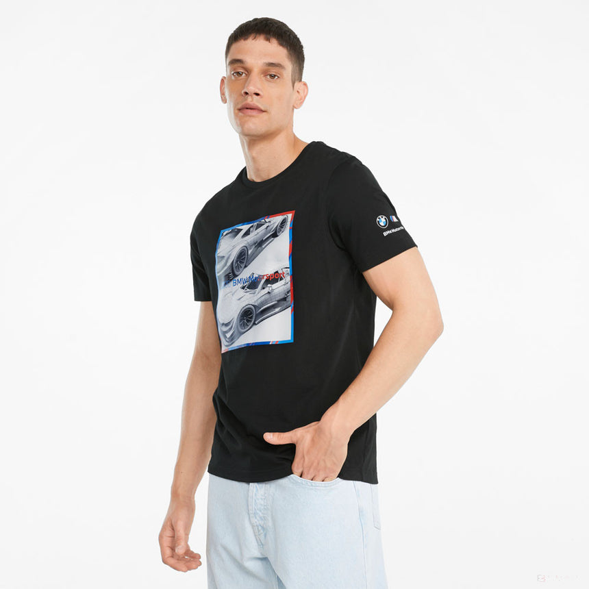 2021, Schwarz, Puma BMW MMS Logo Graphic T-Shirt - FansBRANDS®