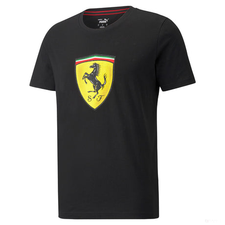 2021, Schwarz, Puma Ferrari Race Big Shield T-Shirt - FansBRANDS®