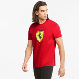 2021, Rot, Puma Ferrari Race Big Shield T-Shirt - FansBRANDS®