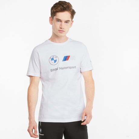 2021, Weiß, Puma BMW MMS ESS Logo T-Shirt - FansBRANDS®