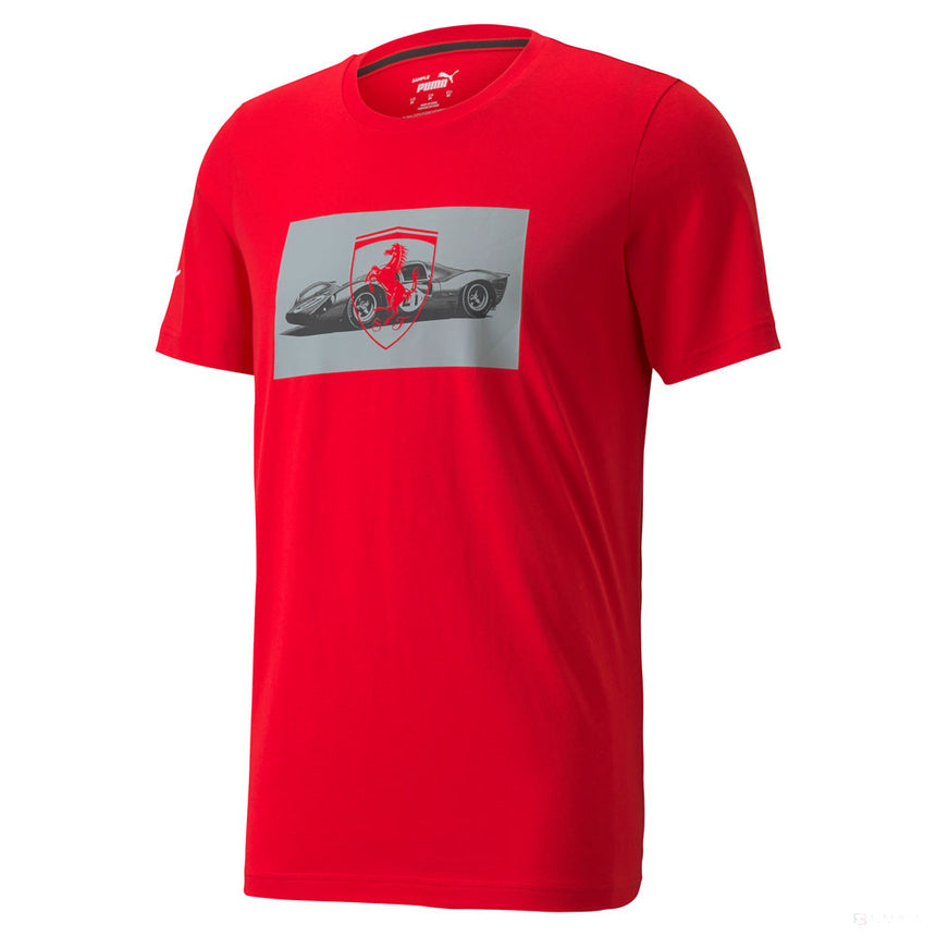 2021, Rot, Puma Ferrari Race Graphic T-Shirt - FansBRANDS®