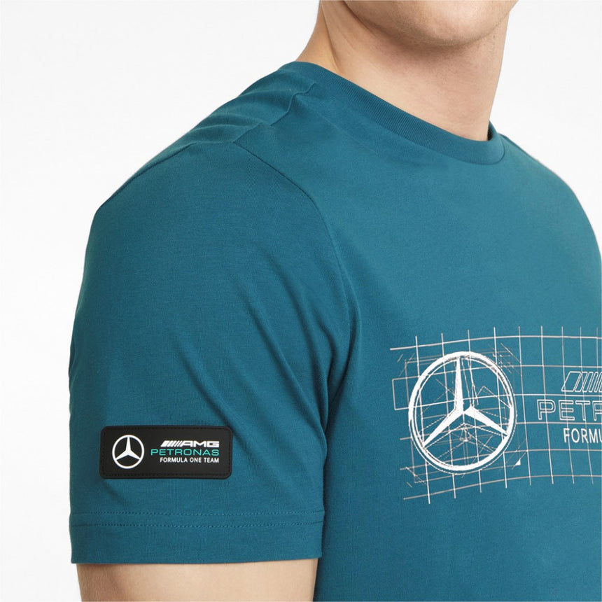 2022, Blau, Mercedes T-shirt - FansBRANDS®