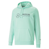 Mercedes sweatshirt, hooded, Puma, ESS, fleece, mint