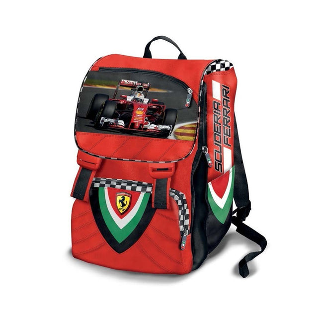 2018, Rot, 30x40x14 cm, Ferrari Sebastian Vettel Rucksack - FansBRANDS®