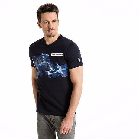 2017, Blau, Puma BMW Round Neck Logo Graphic T-shirt - FansBRANDS®