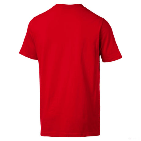 2019, Rot, Puma Ferrari Big Shield Round Neck T-Shirt - FansBRANDS®
