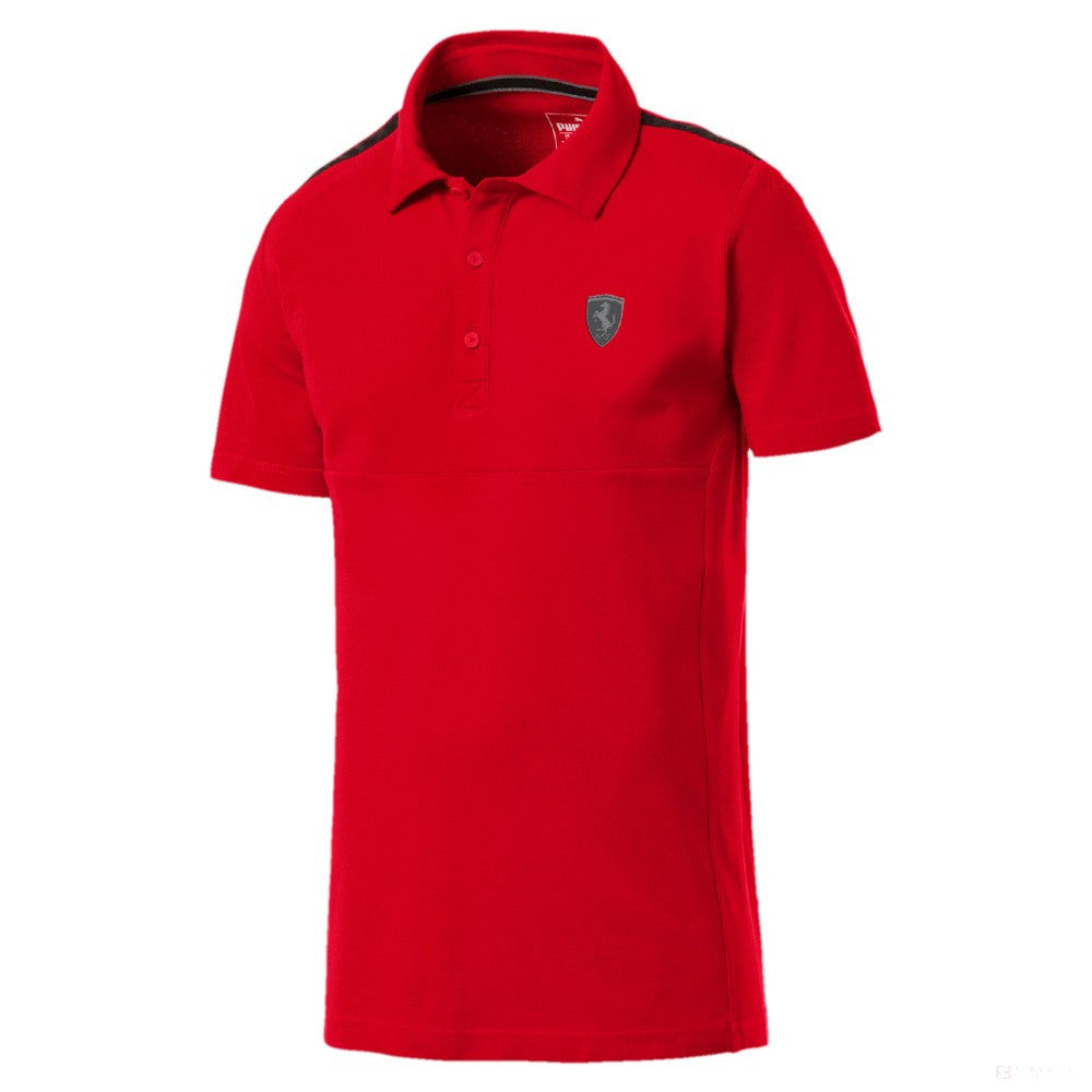 2019, Rot, Puma Ferrari Scudetto Lifestyle Polo Hemd - FansBRANDS®