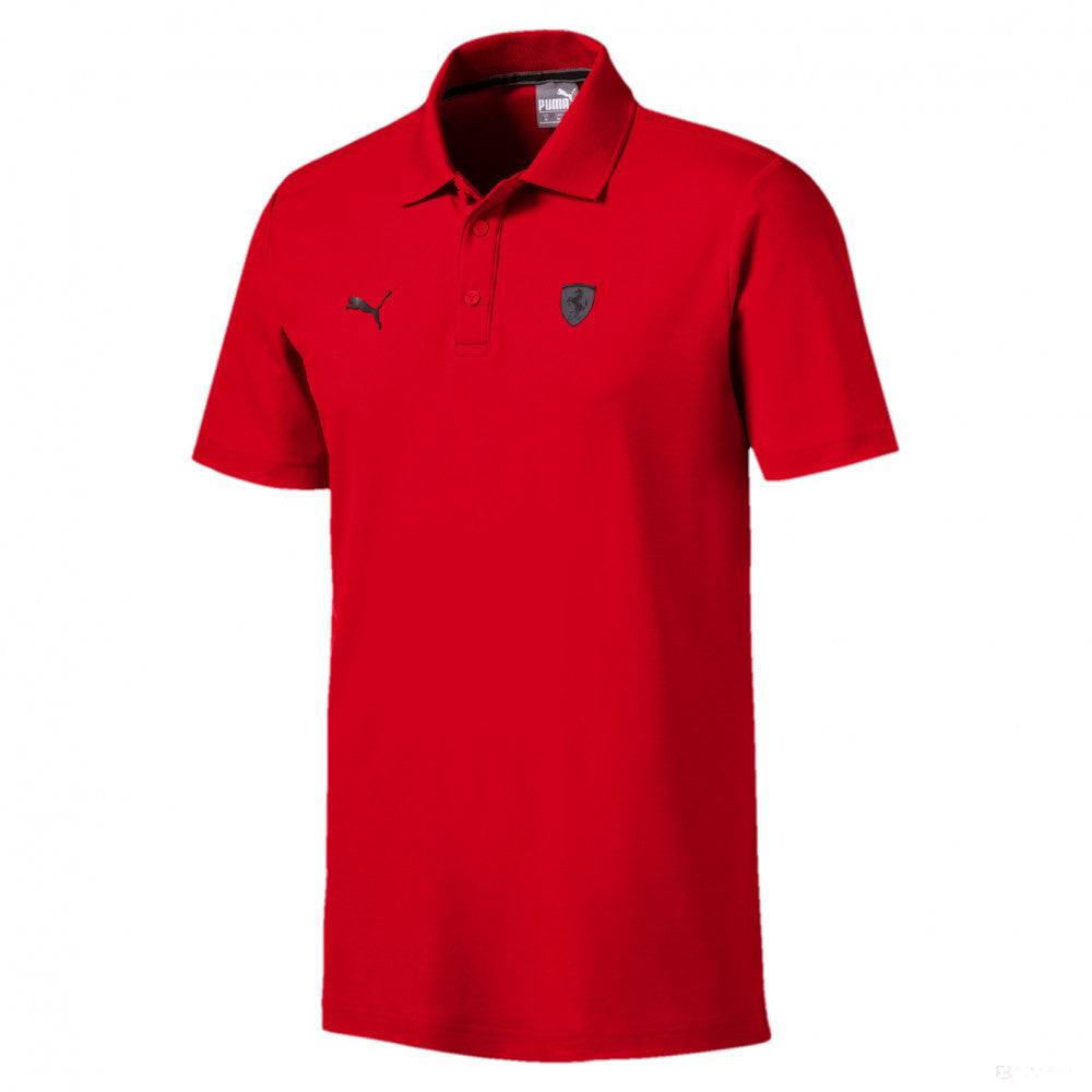 2019, Rot, Puma Ferrari Lifestyle Polo Hemd