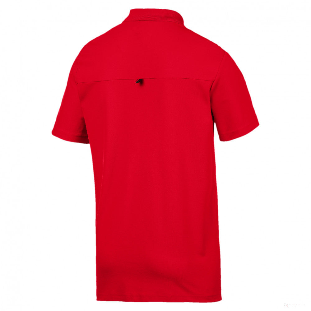 2019, Rot, Puma Ferrari Lifestyle Polo Hemd