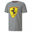 2020, Grau, Puma Ferrari Race Big Shield+ T-Shirt - FansBRANDS®
