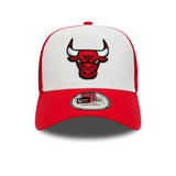 Chicago Bulls Kappe, New Era, Trucker-Kappe, Weiß