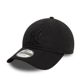 New York Yankees Kappe, New Era, 9TWENTY, essenziell, ganz schwarz