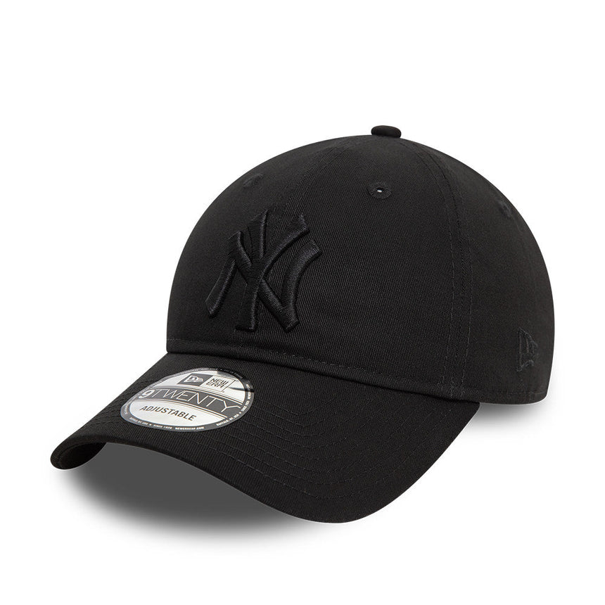 New York Yankees Kappe, New Era, 9TWENTY, essenziell, ganz schwarz