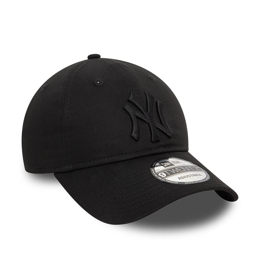 New York Yankees Kappe, New Era, 9TWENTY, essenziell, ganz schwarz