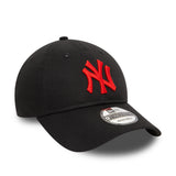 New York Yankees Kappe, rotes Logo, New Era, 9TWENTY, wesentlich, schwarz