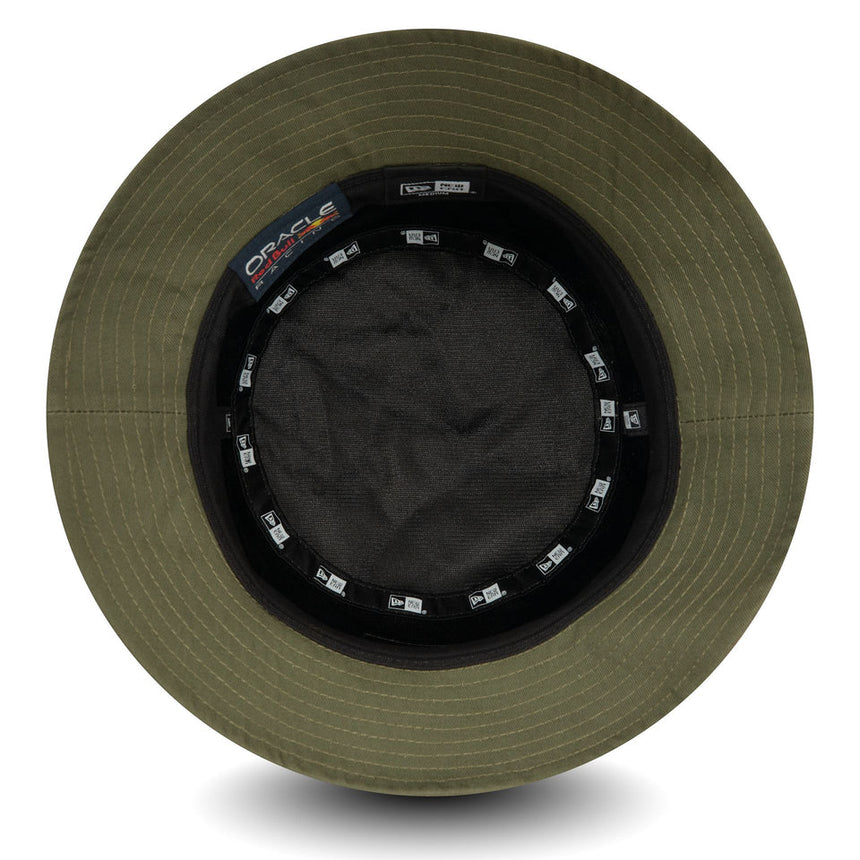 Sombrero de pescador Red Bull, New Era, gamuza, cónico, verde