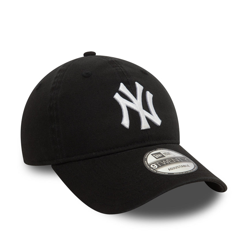 New York Yankees Kappe, gewaschen, New Era, 9TWENTY, schwarz