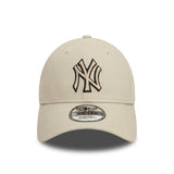 New York Yankees Kappe, New Era, 9FORTY, beige