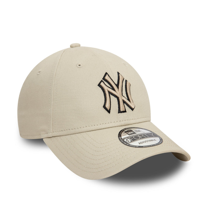 New York Yankees Kappe, New Era, 9FORTY, beige