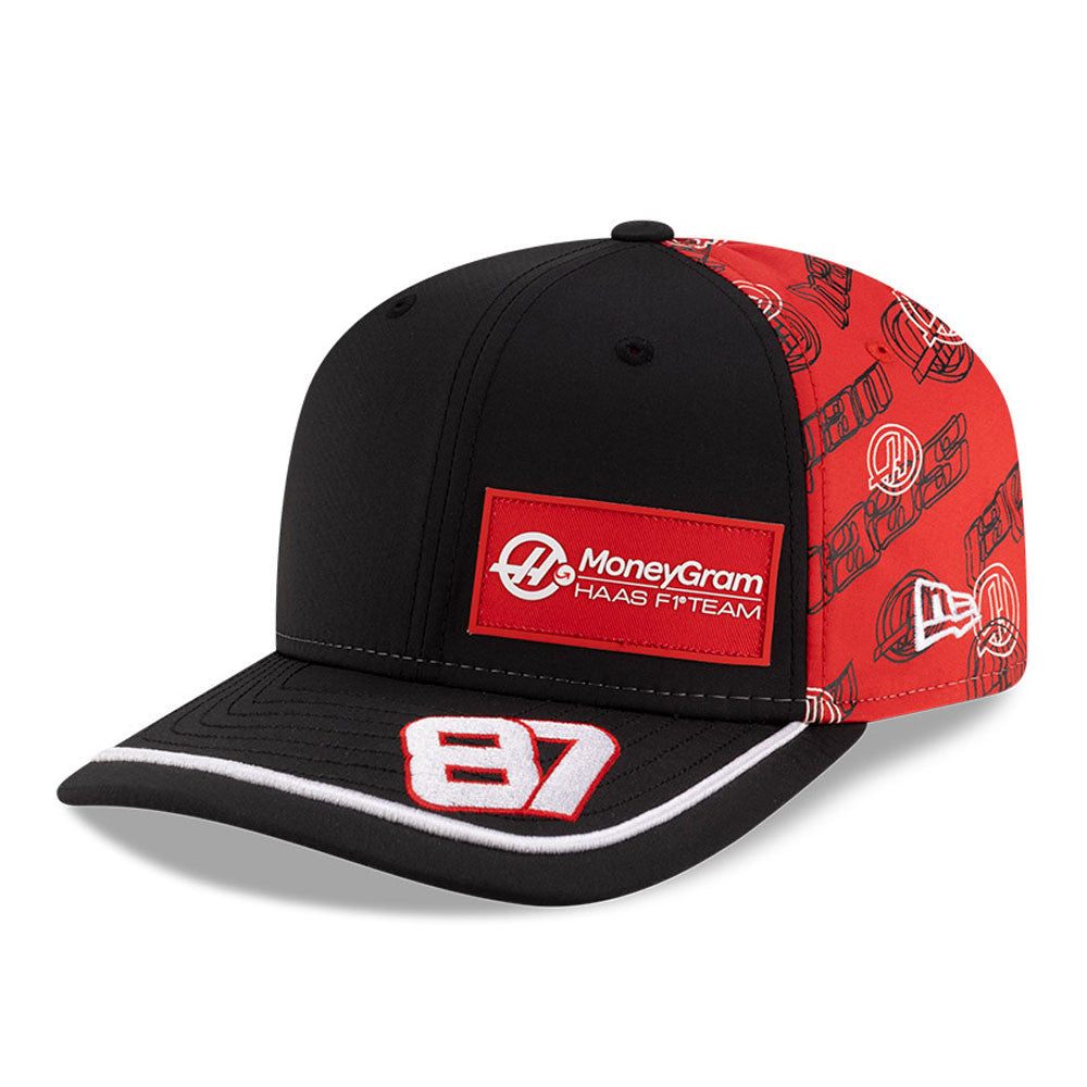 Gorra de béisbol Haas F1, Japón, Oliver Bearman, New Era, 9SEVENTY SS, negra 🔥