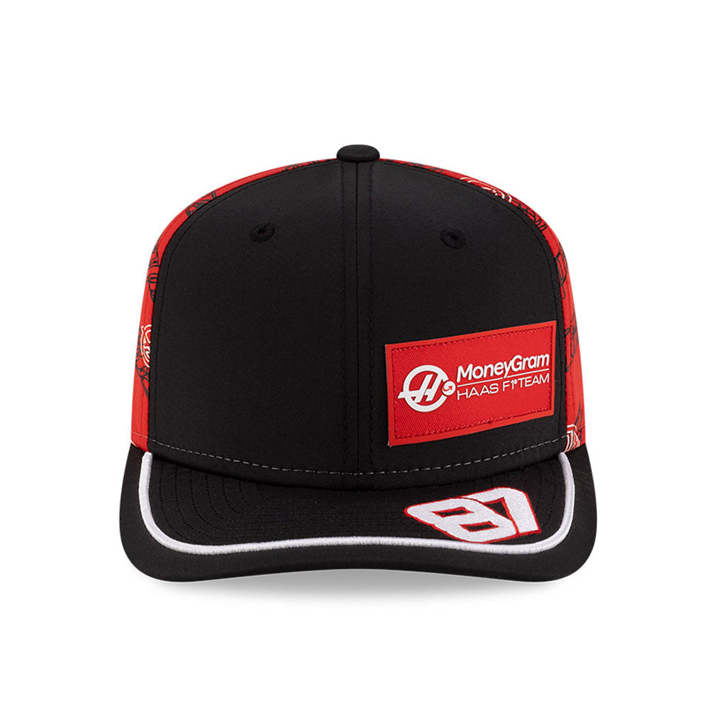 Gorra de béisbol Haas F1, Japón, Oliver Bearman, New Era, 9SEVENTY SS, negra 🔥