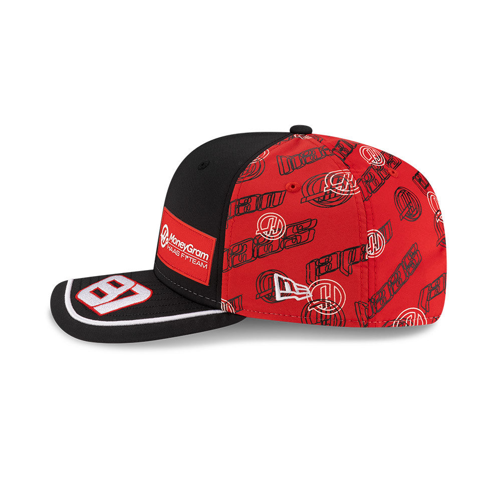 Gorra de béisbol Haas F1, Japón, Oliver Bearman, New Era, 9SEVENTY SS, negra 🔥
