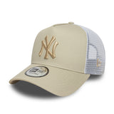 New York Yankees Cap, New Era, Trucker, essenziell, beige